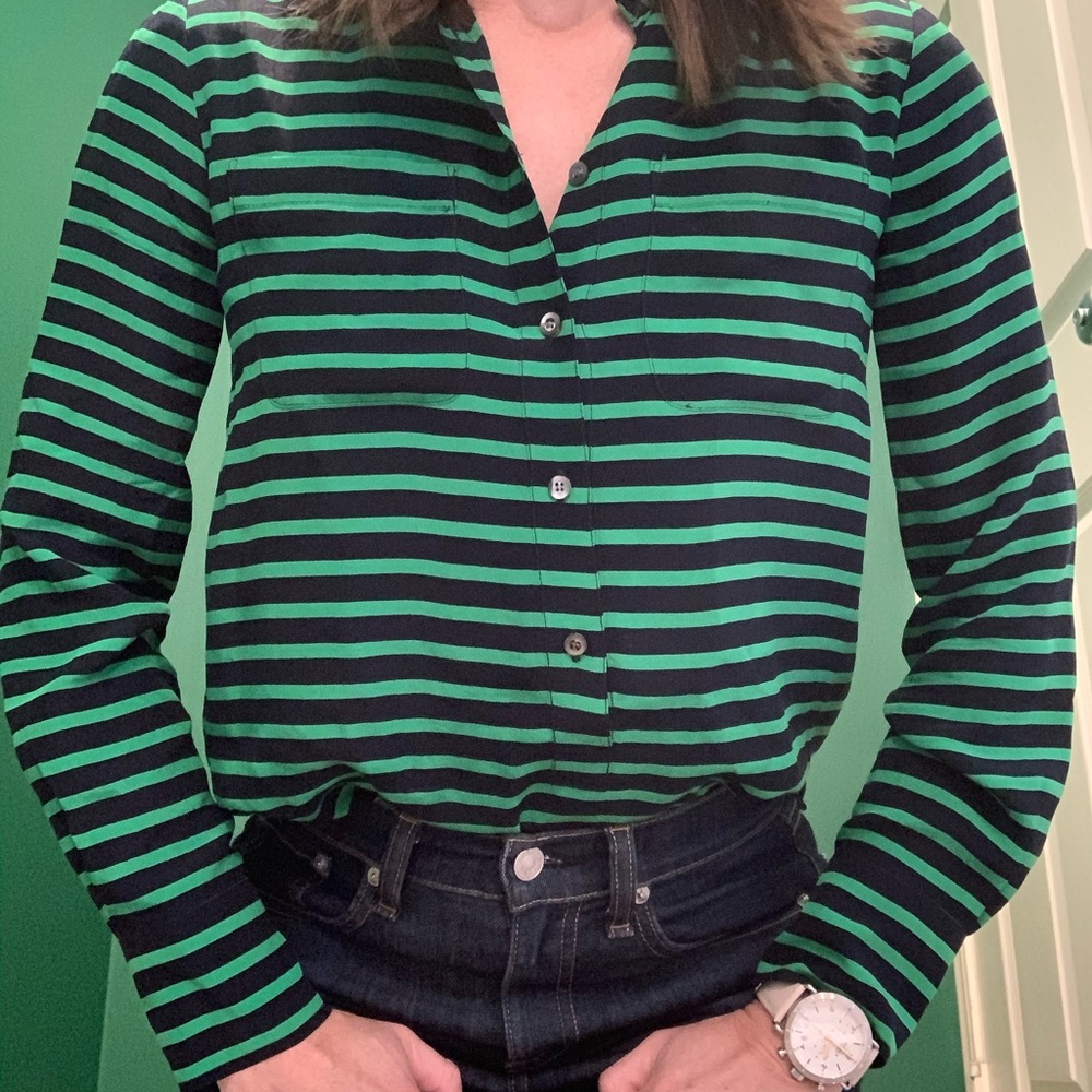 100% J crew silk blouse